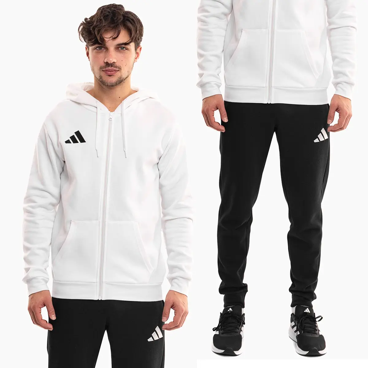 adidas Komplet męski Entrada 26 Full Zip Hoody KF5943/JZ9138