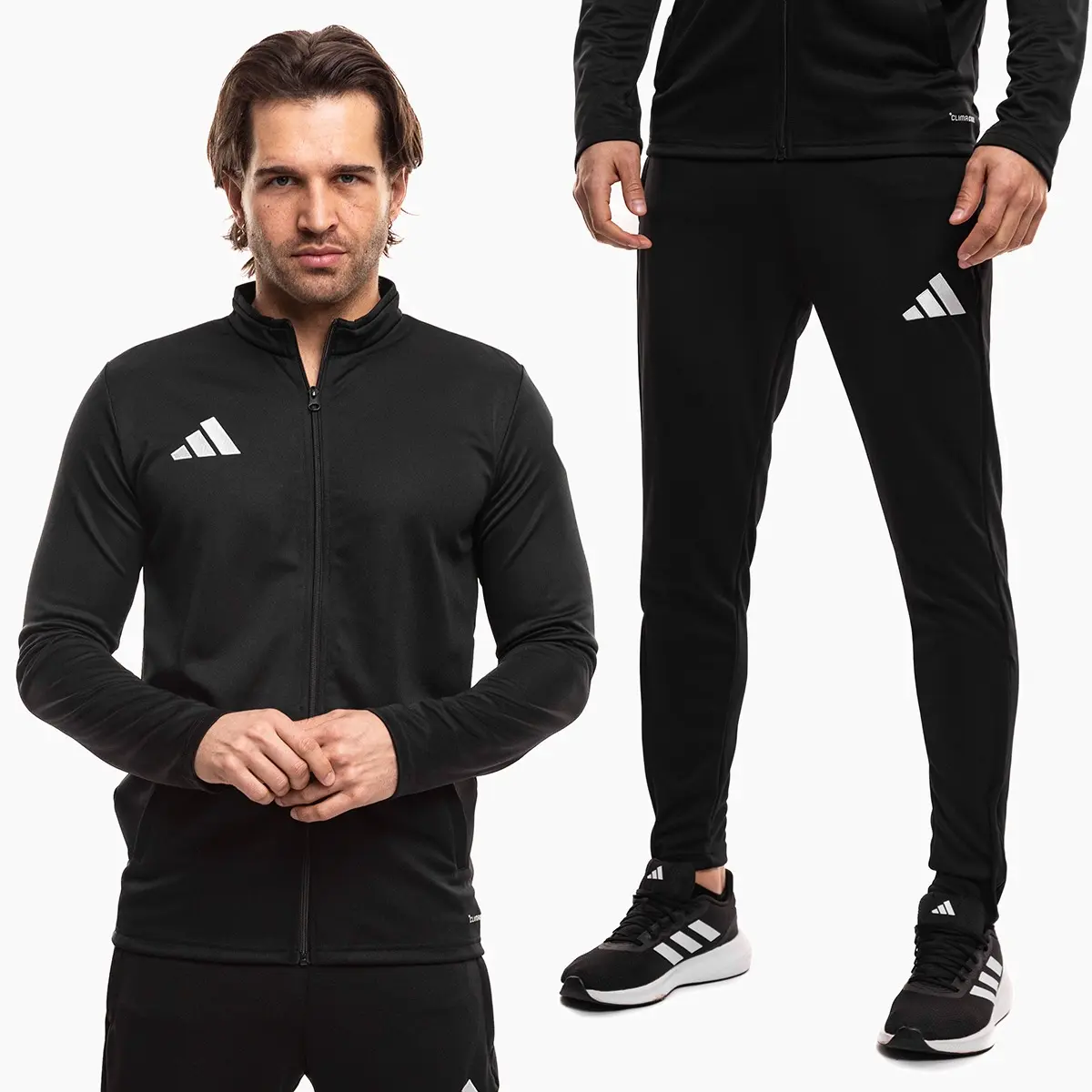 adidas komplet męski Entrada 26 Track czarny bluza rozpinana i spodnie dresowe JZ6587/KE9848