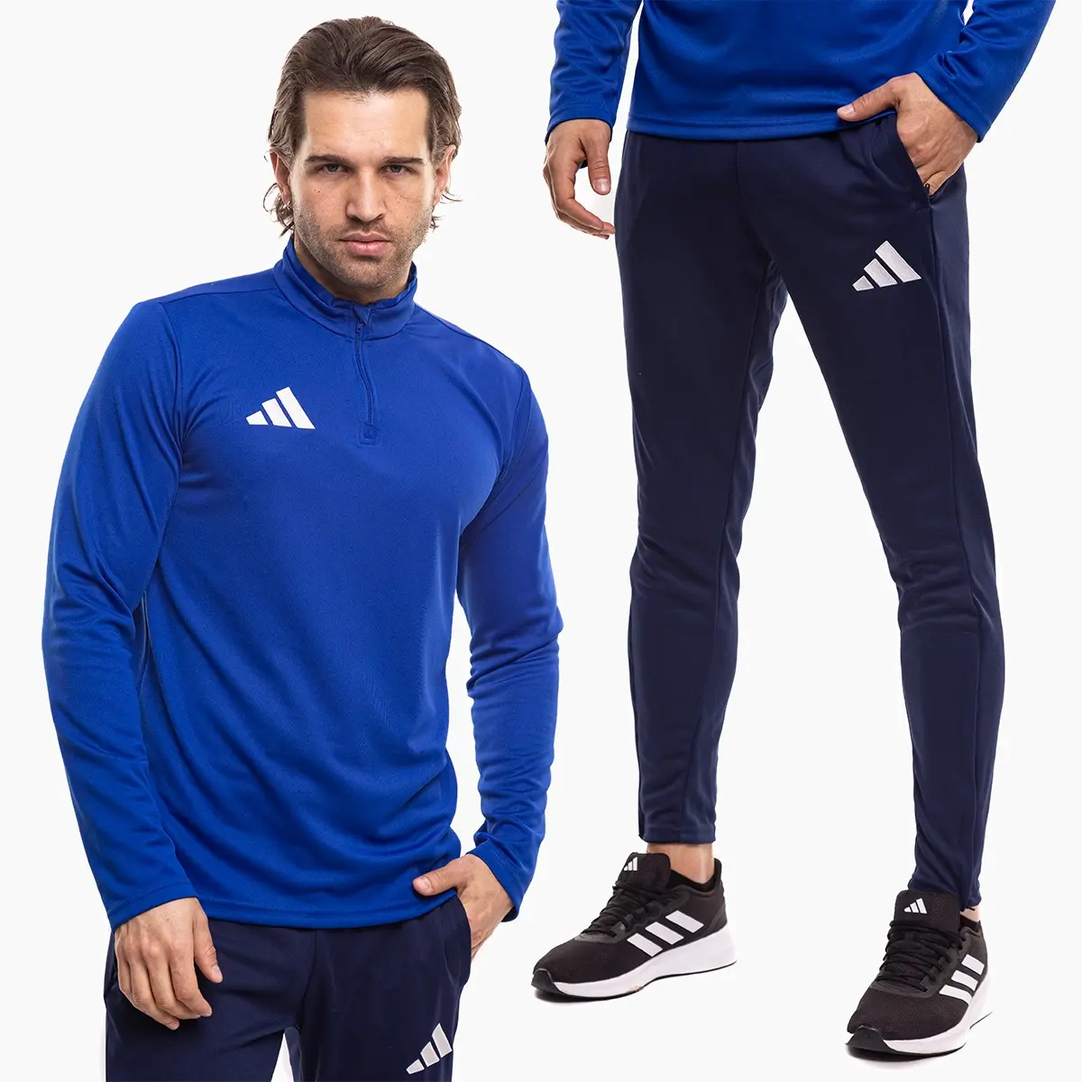 adidas komplet męski Entrada 26 Training zielony bluza i spodnie dresowe JZ6655/KE9847