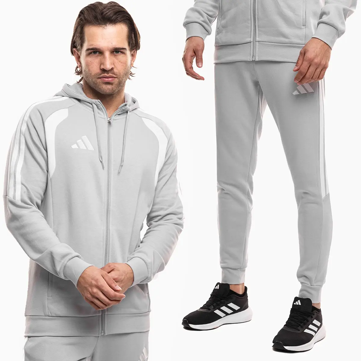 adidas Komplet męski Tiro 26 League Full Zip Hoodie KF3319/JY7152