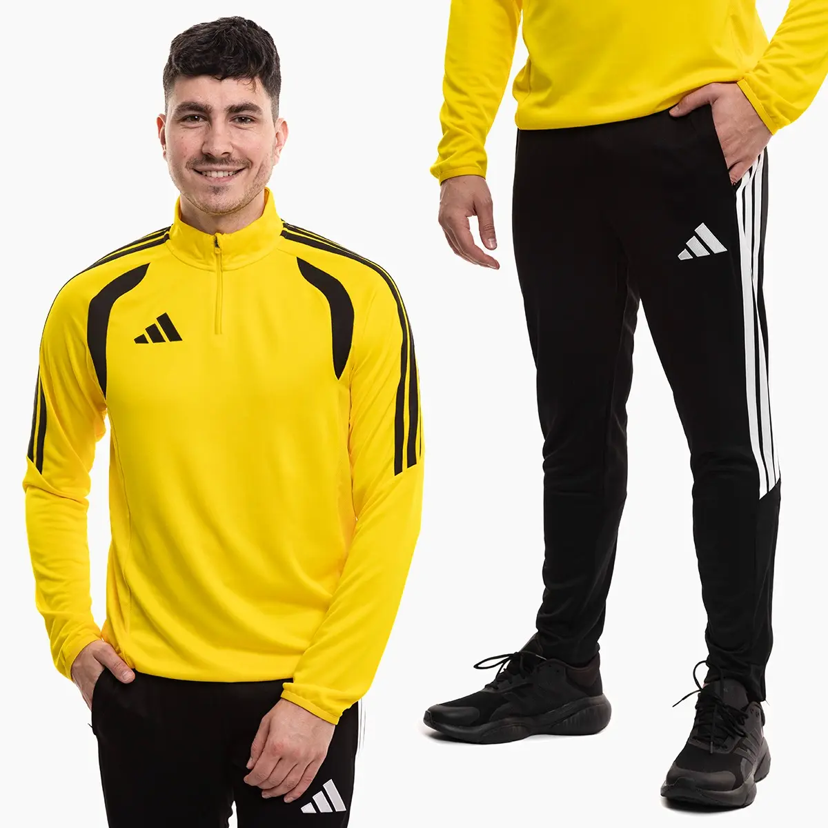 adidas komplet męski Tiro 26 League żółty bluza i spodnie dresowe JY9689/JY7113
