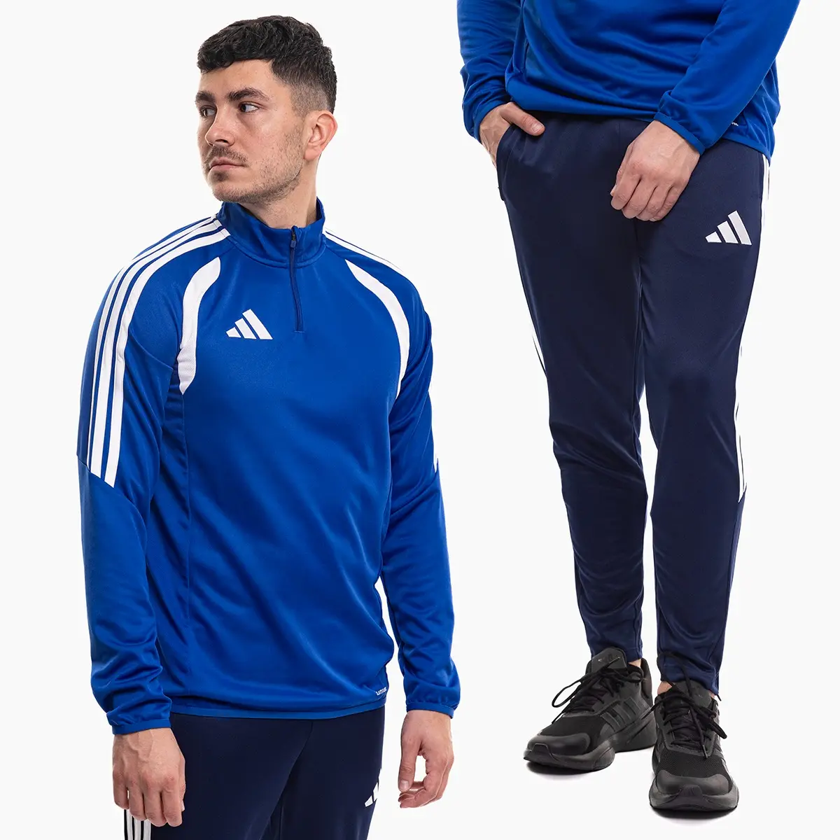 adidas komplet męski Tiro 26 League niebieski bluza i spodnie dresowe JY9693/JY7110