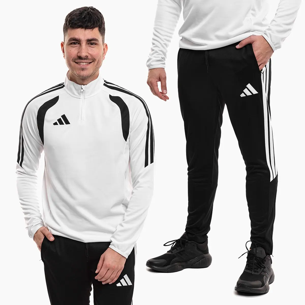 adidas komplet męski Tiro 26 League biały bluza i spodnie dresowe KC1260/JY7113
