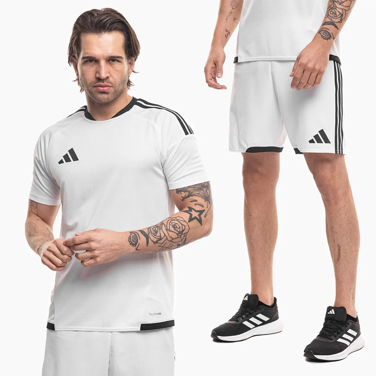 adidas komplet męski Tiro 26 Competition Match biały koszulka piłkarska i spodenki KA6167/KA6183