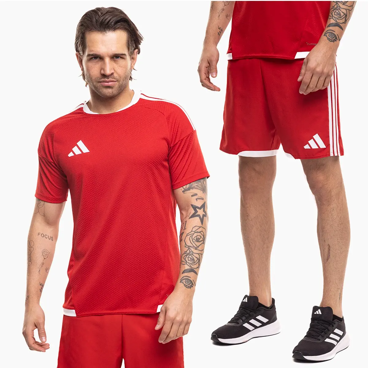 adidas komplet męski Tiro 26 Competition Match czerwony koszulka piłkarska i spodenki KA6173/KA6179