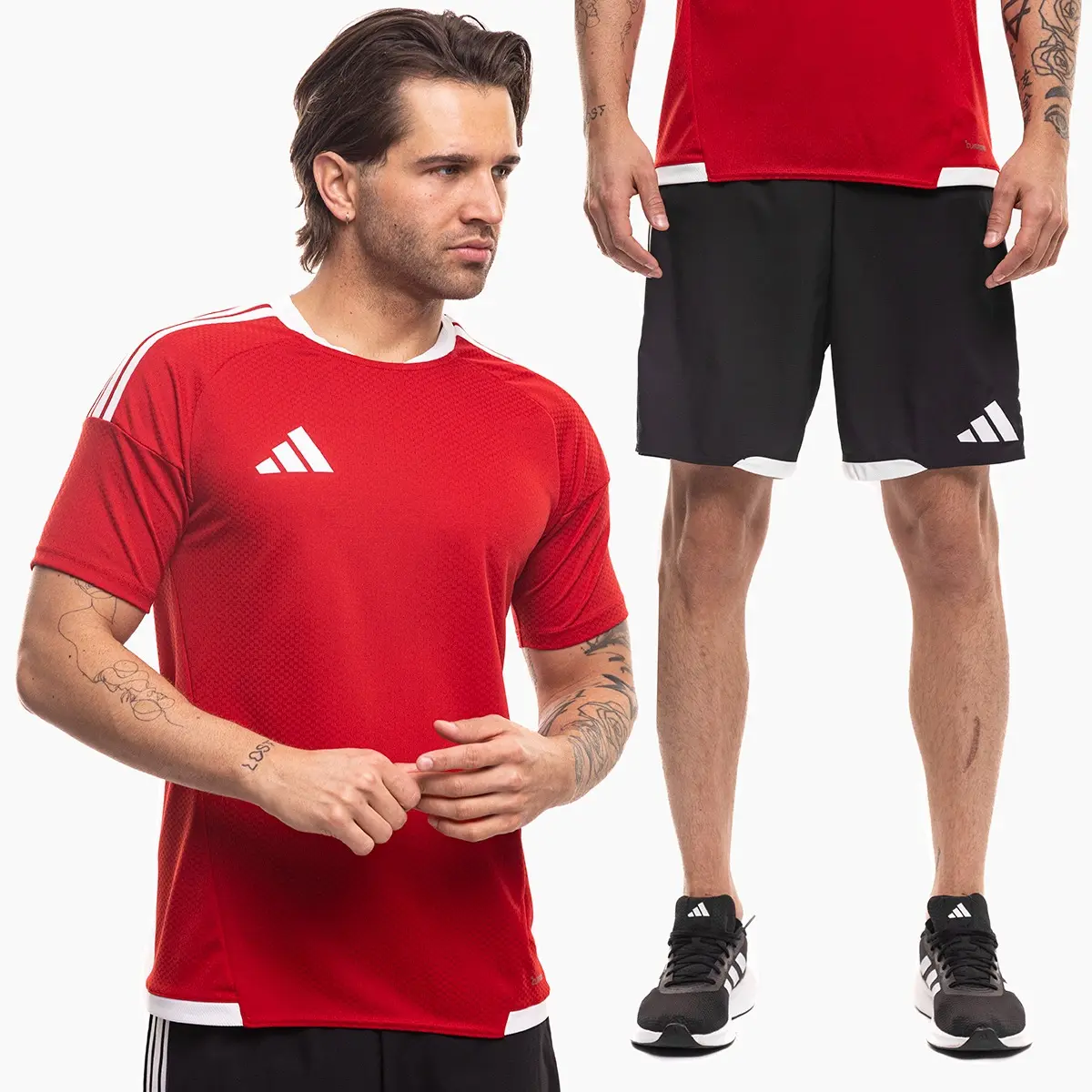 adidas komplet męski Tiro 26 Competition Match czerwony koszulka piłkarska i spodenki KA6173/KA6181