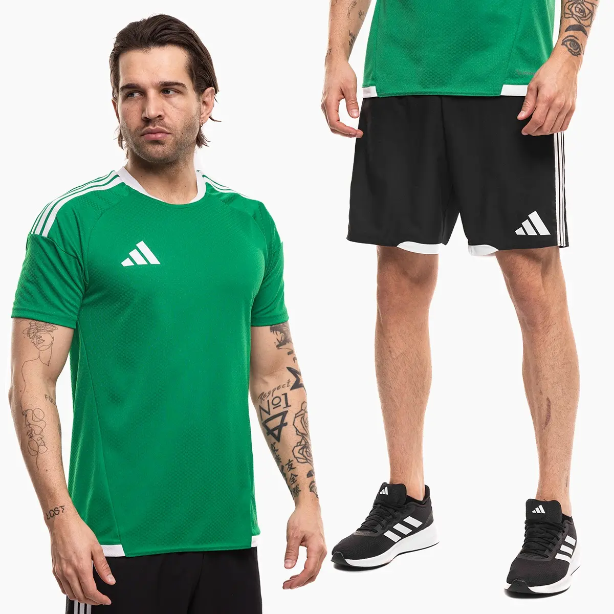 adidas komplet męski Tiro 26 Competition Match zielony koszulka piłkarska i spodenki KA6235/KA6181