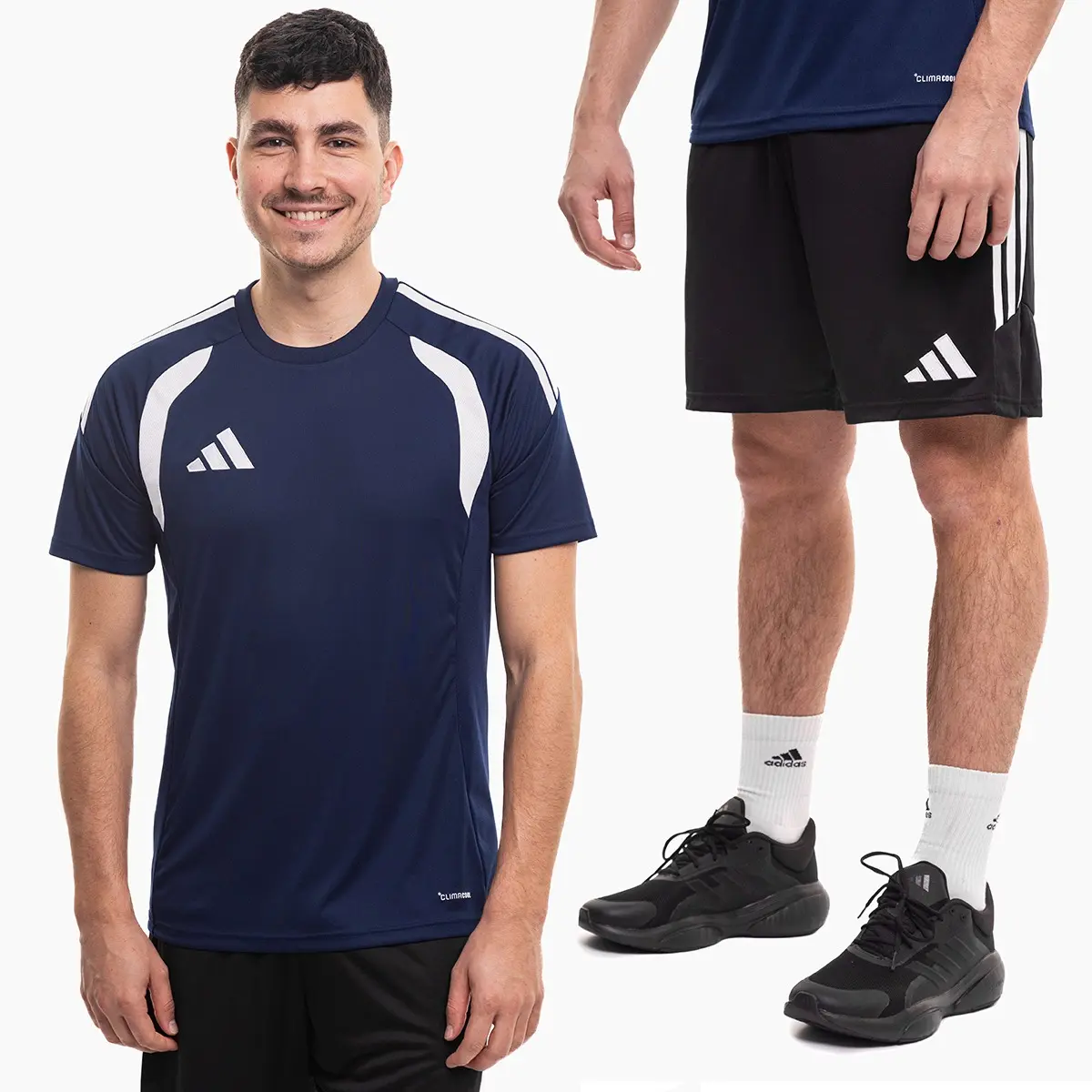 adidas komplet męski Tiro 26 League granatowy koszulka piłkarska i spodenki KB1360/KA8773