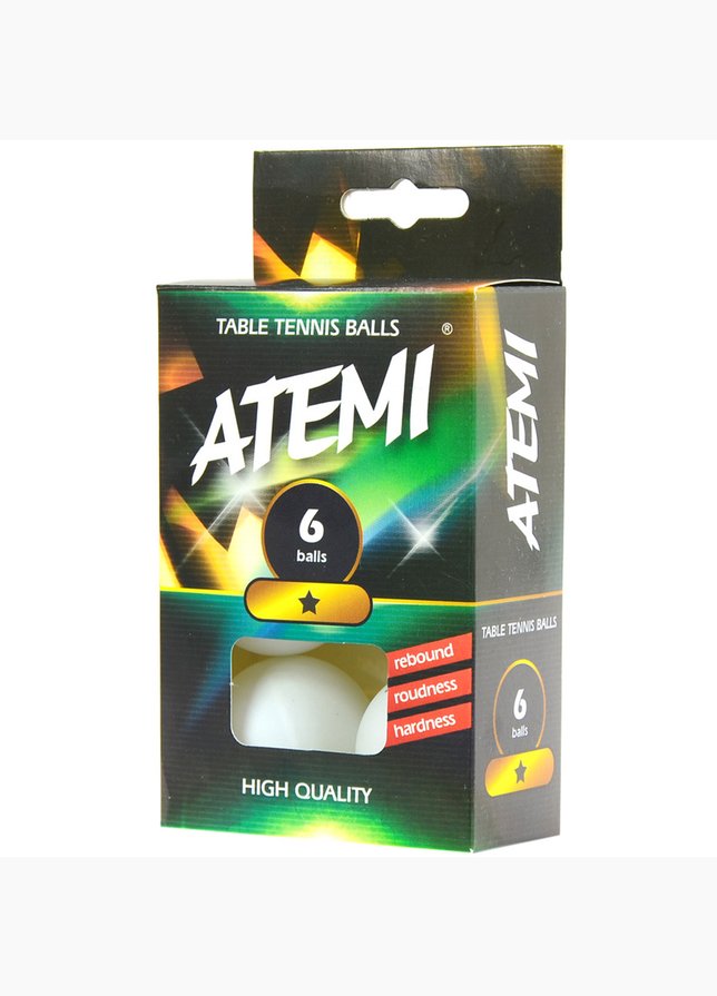Atemi Piłeczki do ping ponga * 6p Atemi Piłeczki do ping ponga * 6p