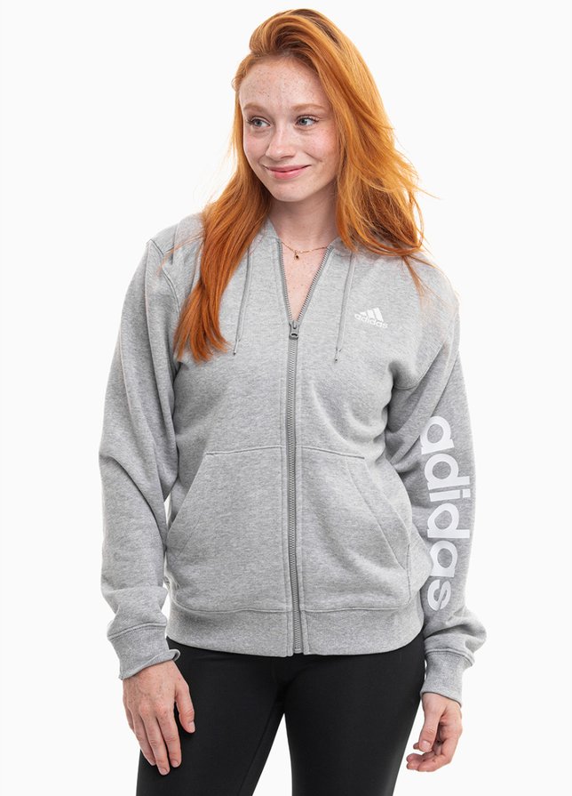 adidas Bluza damska Essentials Linear Full-Zip French Terry Hoodie IC6866 adidas Bluza damska Essentials Linear Full-Zip French Terry Hoodie IC6866