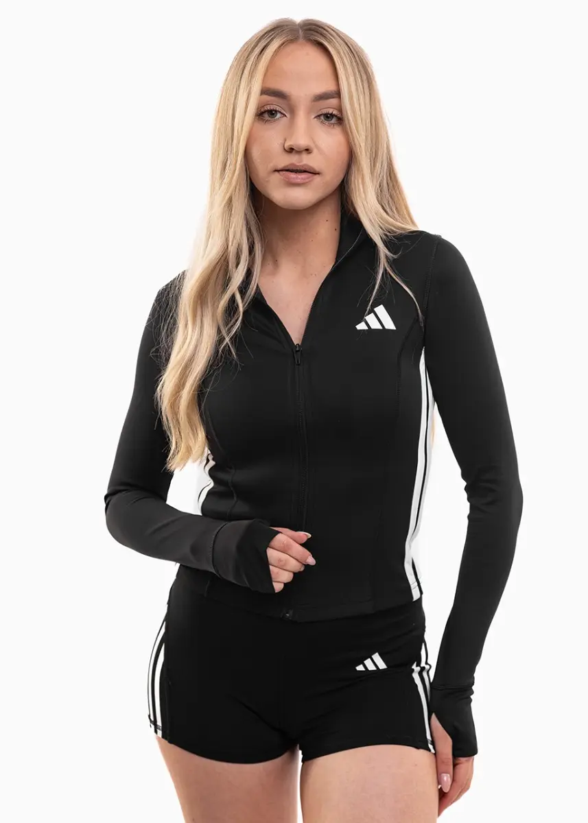adidas Bluza damska Workout Essentials 3-Stripes Zip Through KB7843