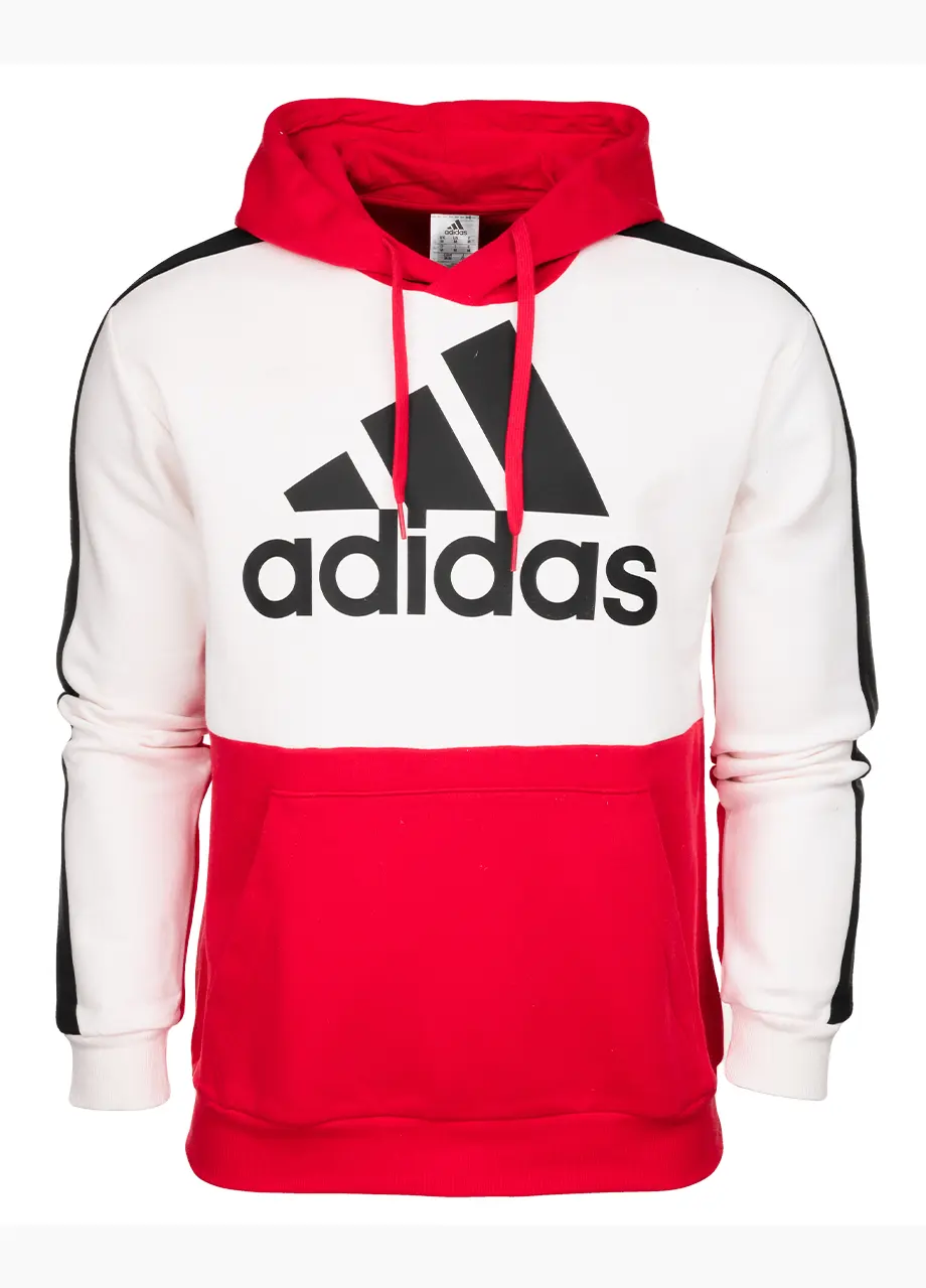 He4723 adidas Bluza męska Essentials Colorblock Fleece Hoodie HE4323