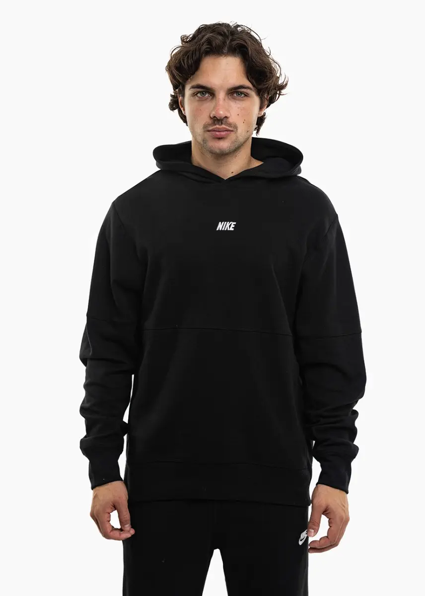 Bluza męska z kapturem Nike Club Varsity Hoodie IO1383 010