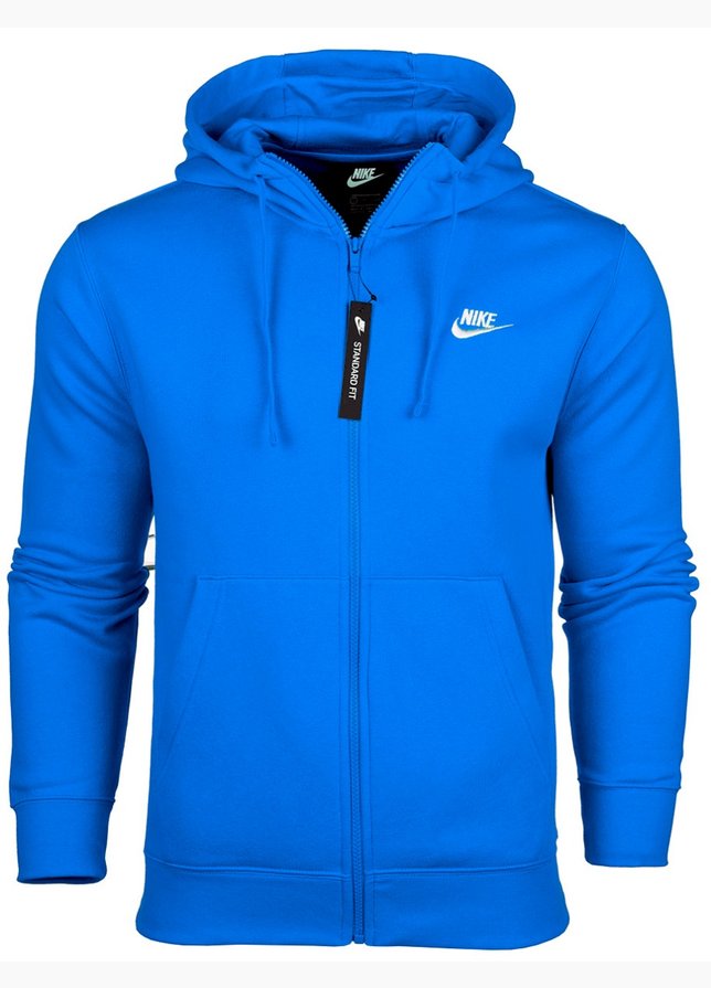 Nike Bluza męska Club Hoodie FZ BB BV2645 435 Nike Bluza męska Club Hoodie FZ BB BV2645 435