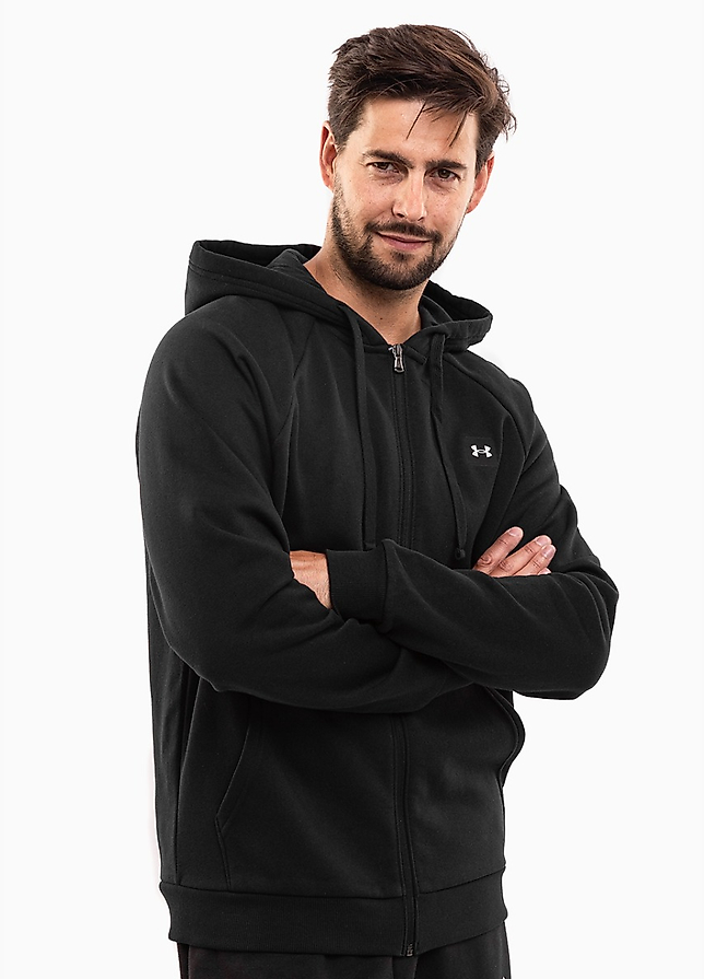 Under Armour Bluza męska Rival Fleece FZ Hoodie 1357111 001 Under Armour Bluza męska Rival Fleece FZ Hoodie 1357111 001