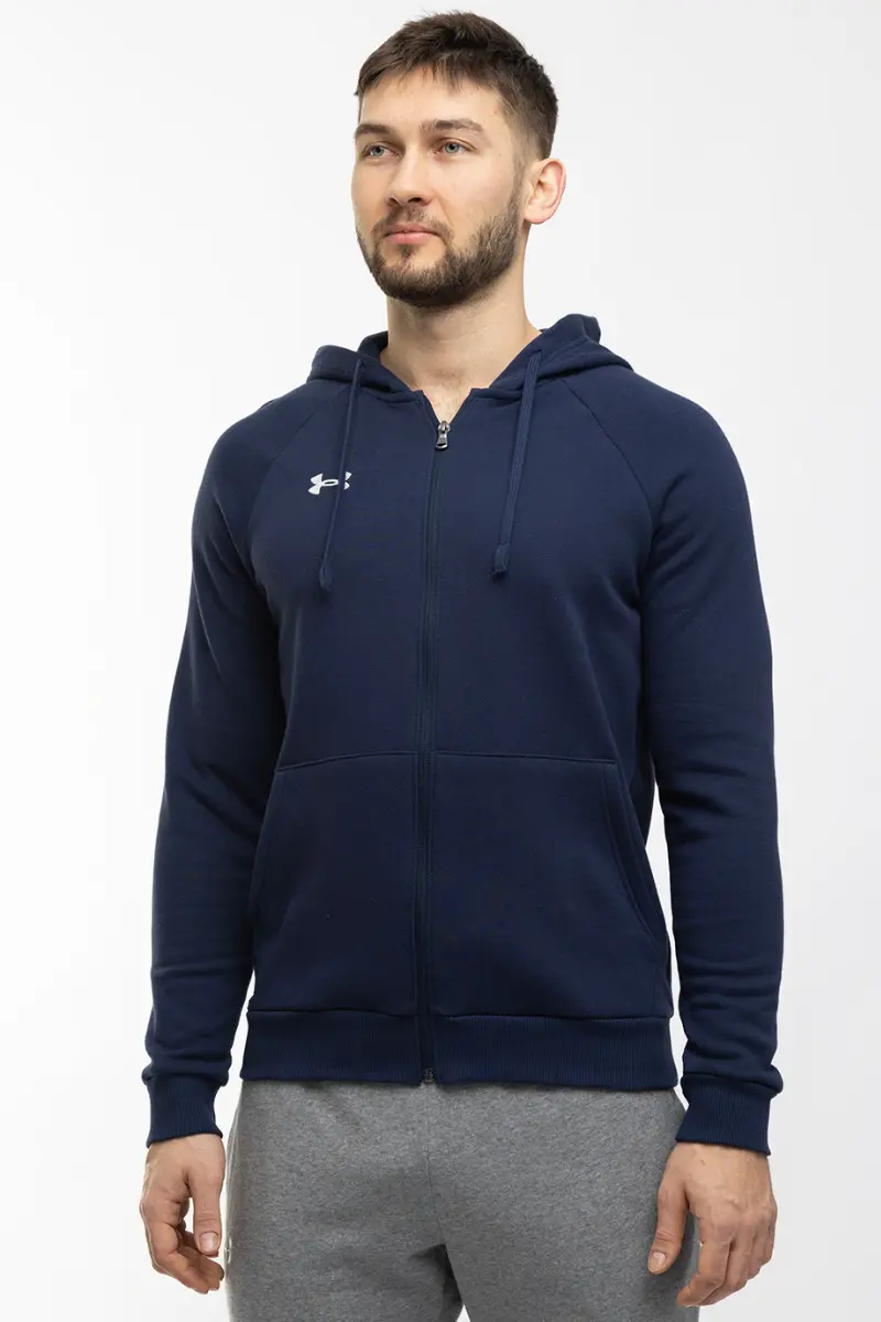 Under Armour Bluza męska Rival Fleece FZ Hoodie 1379767 410