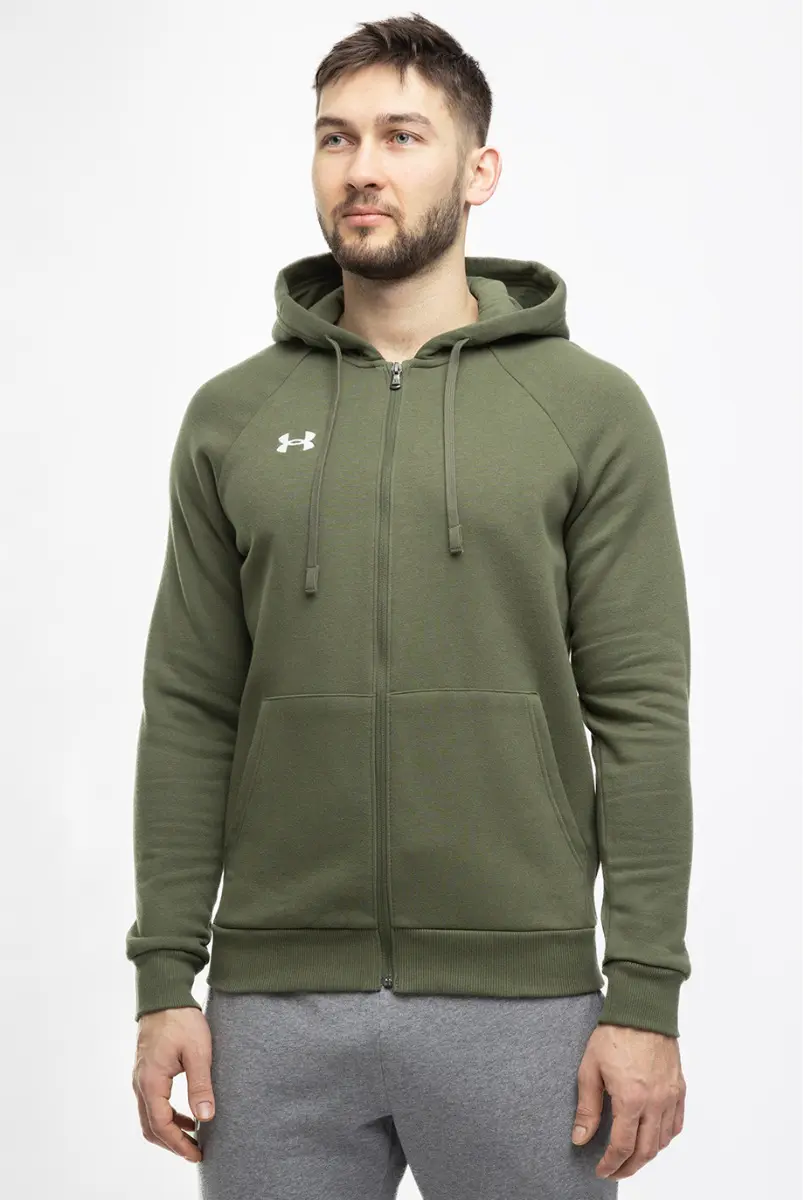 Under Armour Bluza męska Rival Fleece FZ Hoodie 1379767 390