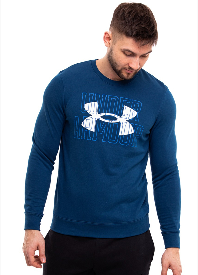 Under Armour Bluza męska UA Rival Terry Logo Crew 1370391 458 Under Armour Bluza męska UA Rival Terry Logo Crew 1370391 458