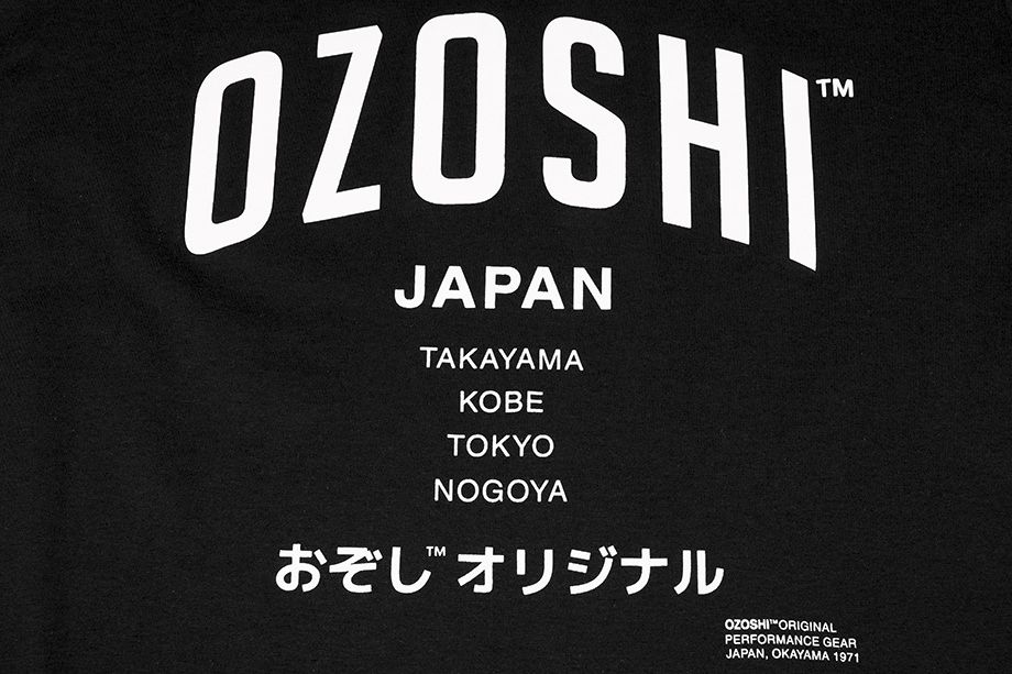Ozoshi koszulka męska Atsumi czarna TSH O20TS007