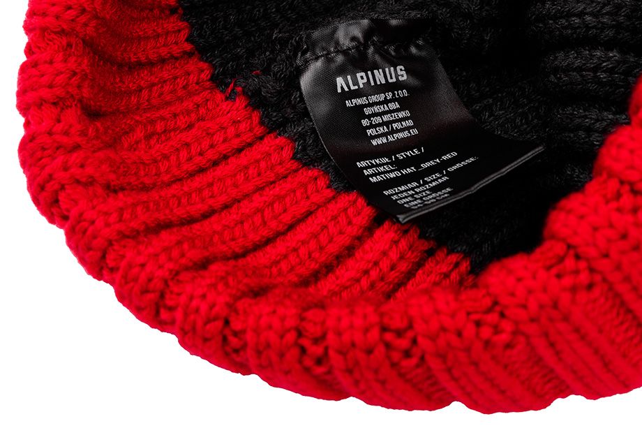 Alpinus Czapka Zimowa Matind Hat Red A8-R