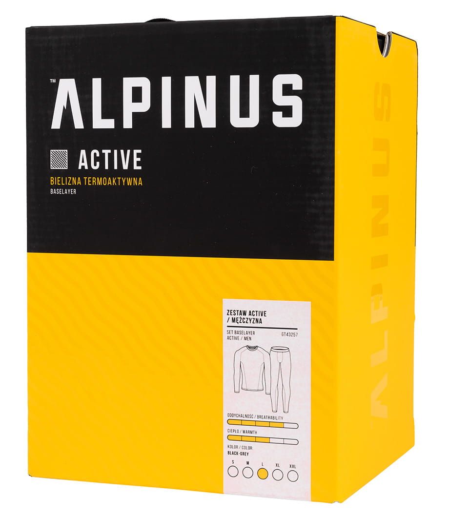 Alpinus Bielizna Termoaktywna Męska Active Base Layer Set GT43257 