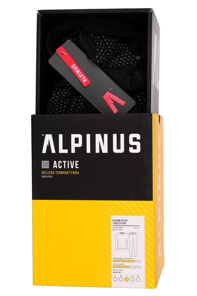 Alpinus Bielizna Termoaktywna Męska Active Base Layer Set GT43257 