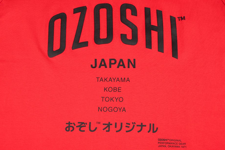 Ozoshi koszulka męska Atsumi czerwona TSH O20TS007