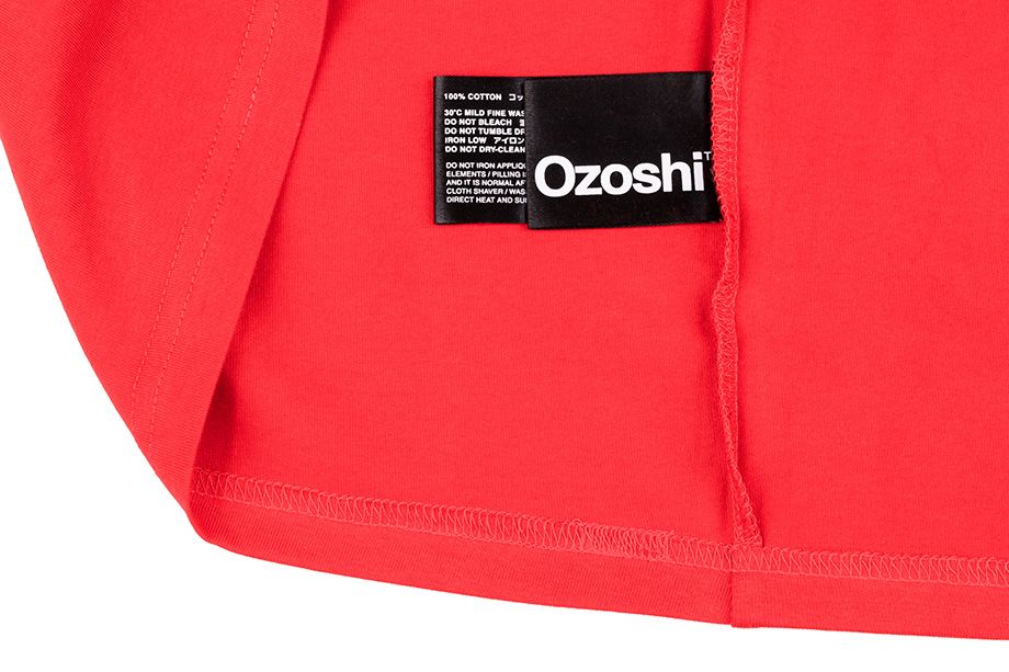 Ozoshi koszulka męska Naoto czerwona O20TSRACE004