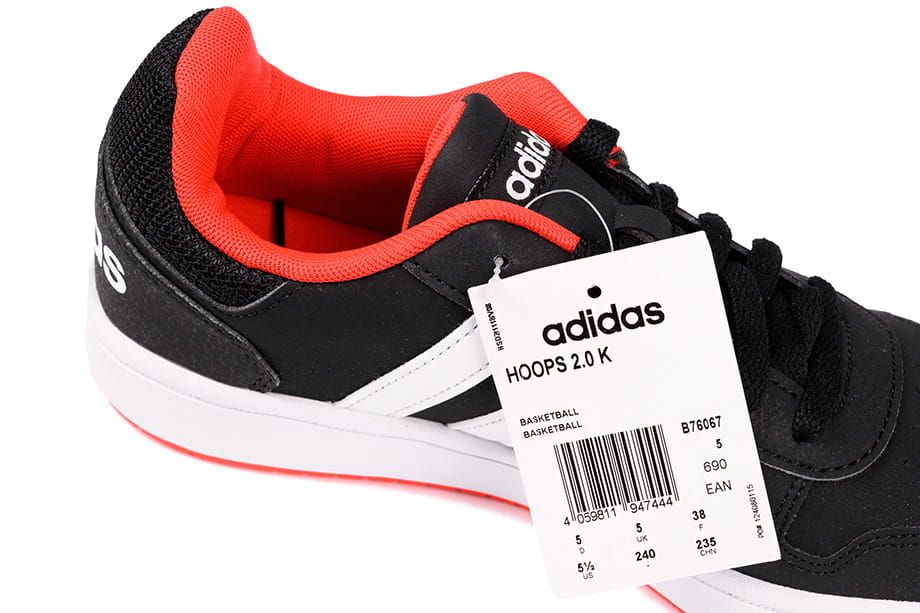 adidas buty dla dzieci Junior Hoops 2.0 K B76067