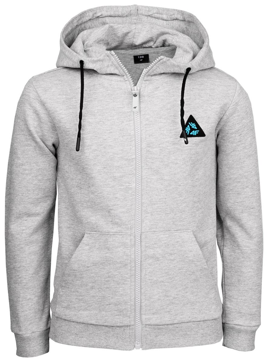 4F Bluza dla chłopca zasuwana z kapturem HJL21 JBLM004A 27M