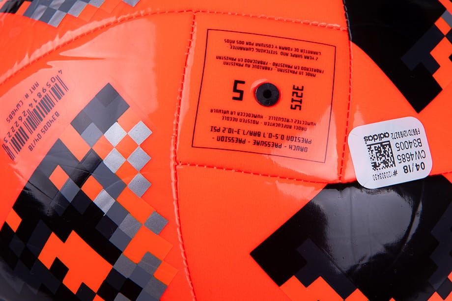 adidas Piłka Telstar MŚ Rosja 2018 Glider r.5 CW4685
