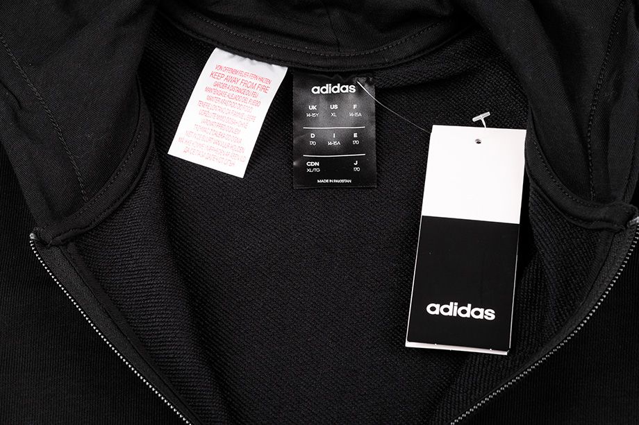 essentials black zip hoodie