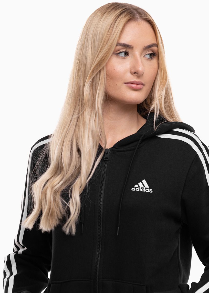 adidas Komplet damski Essentials 3-Stripes Full-Zip Fleece HZ5743/HZ5753