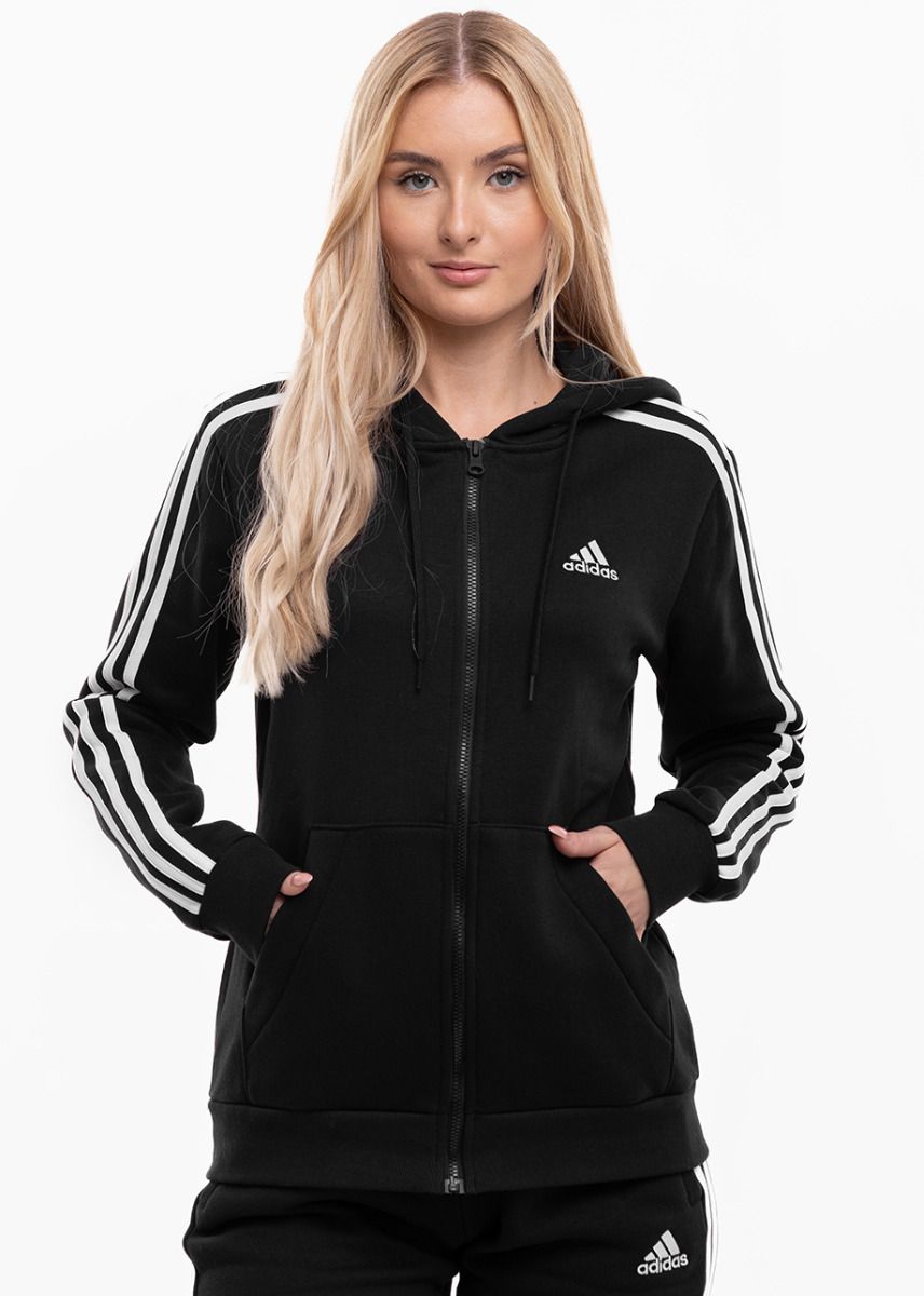 adidas Komplet damski Essentials 3-Stripes Full-Zip Fleece HZ5743/HZ5753