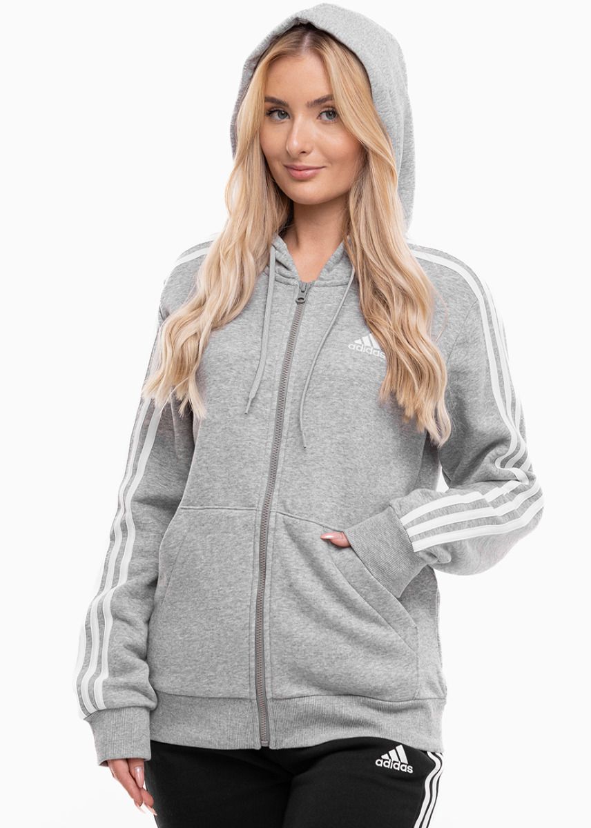 adidas Komplet damski Essentials 3-Stripes Full-Zip Fleece IM0236/HZ5753