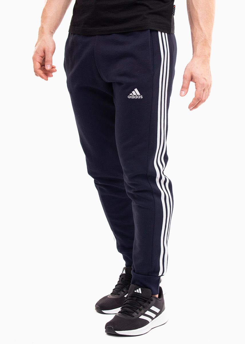 adidas Spodnie męskie Essentials French Terry Tapered Cuff 3-Stripes IC9406