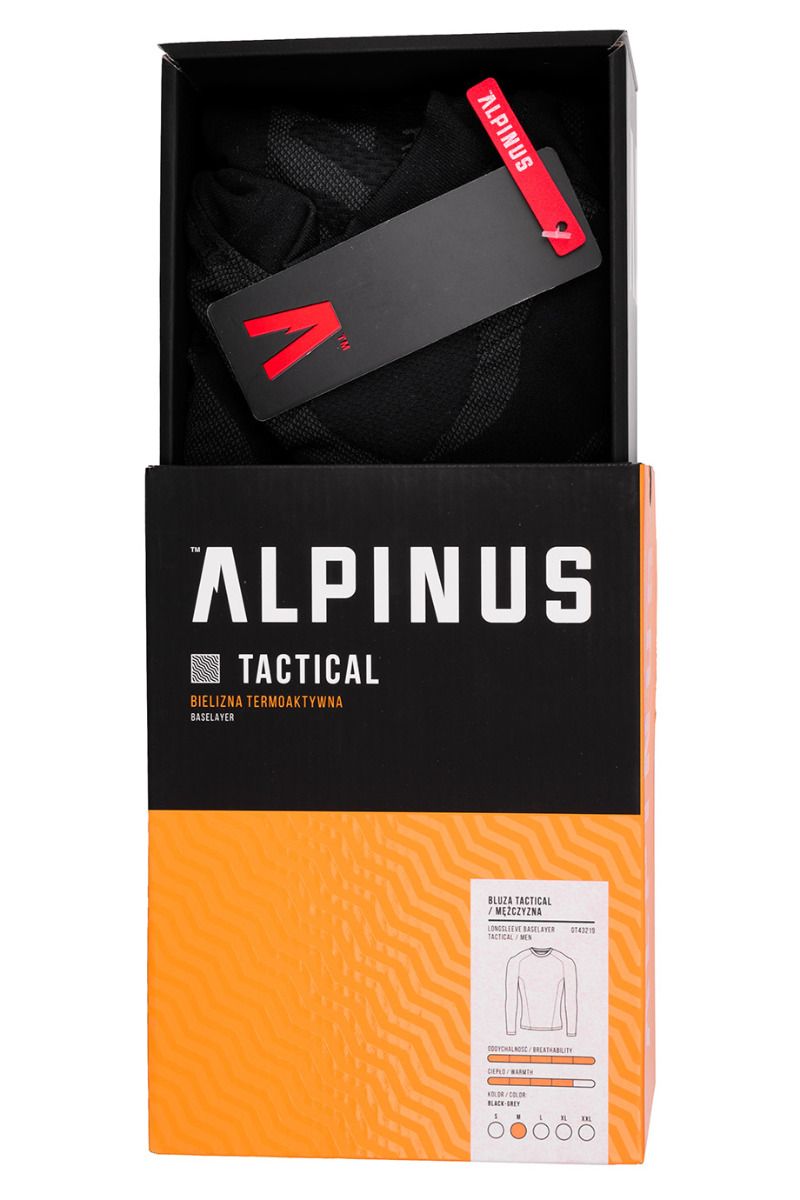 Alpinus Bluza termoaktywna męska Tactical Base Layer GT43219
