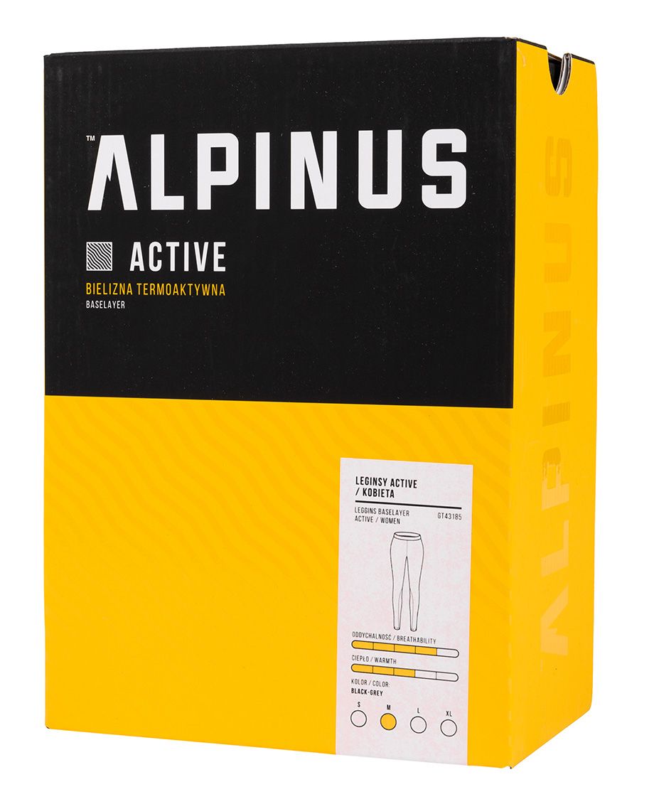 Alpinus Spodnie termoaktywne damskie Active Base Layer GT43185