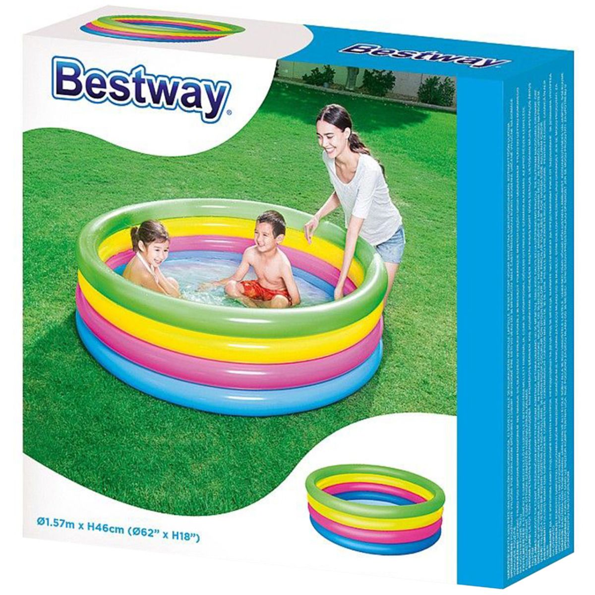 Bestway Basen dmuchany 4 Ringi 3422 51117