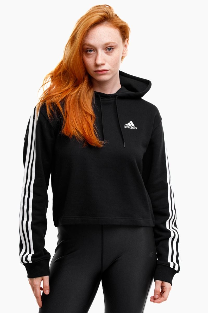 adidas Bluza damska Essentials 3-Stripes French Terry Crop Hoodie IC8767