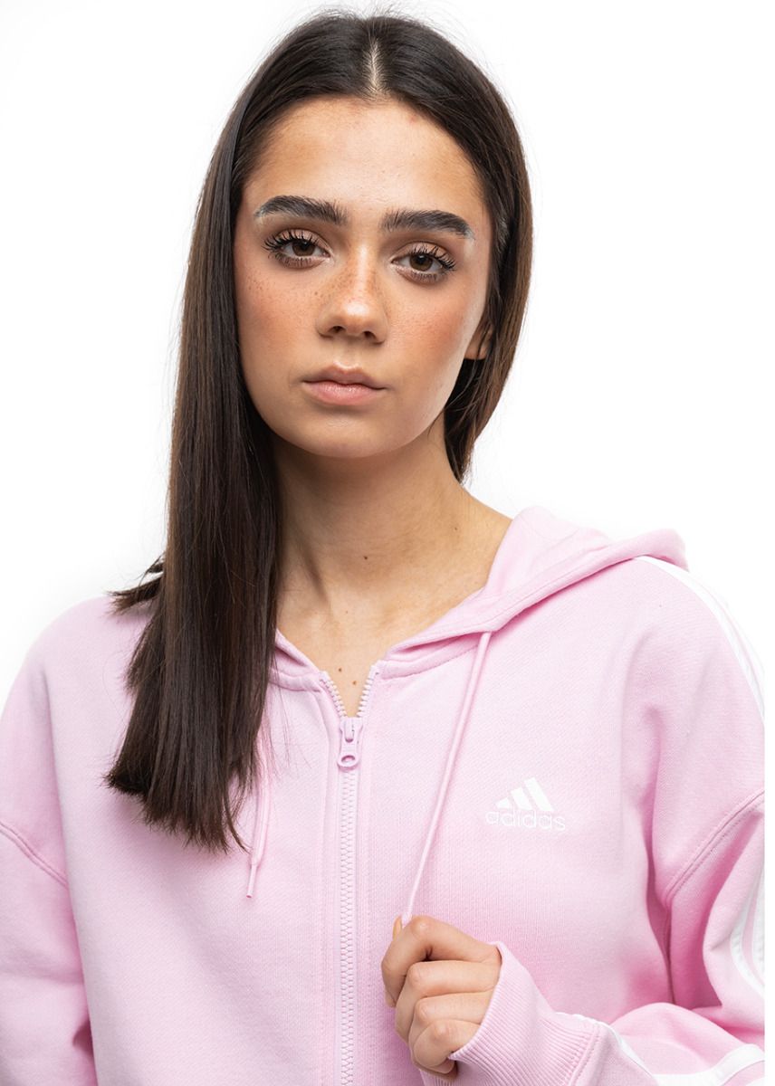 adidas Bluza damska Essentials 3-Stripes FT Oversized Full-Zip Hoodie IR6132