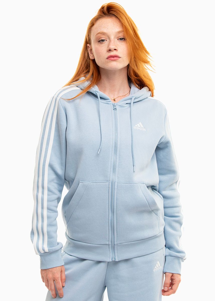 adidas Bluza damska Essentials FL 3S Full-Zip Hoodie IR6076