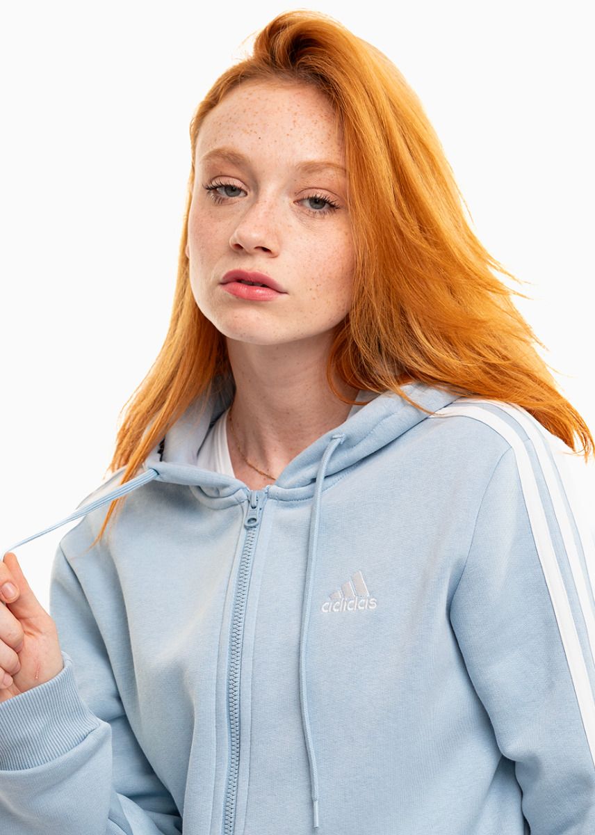 adidas Bluza damska Essentials FL 3S Full-Zip Hoodie IR6076