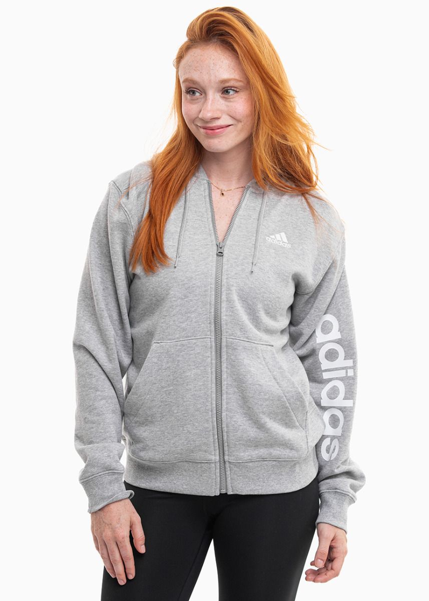 adidas Bluza damska Essentials Linear Full-Zip French Terry Hoodie IC6866 EUR M OUTLET