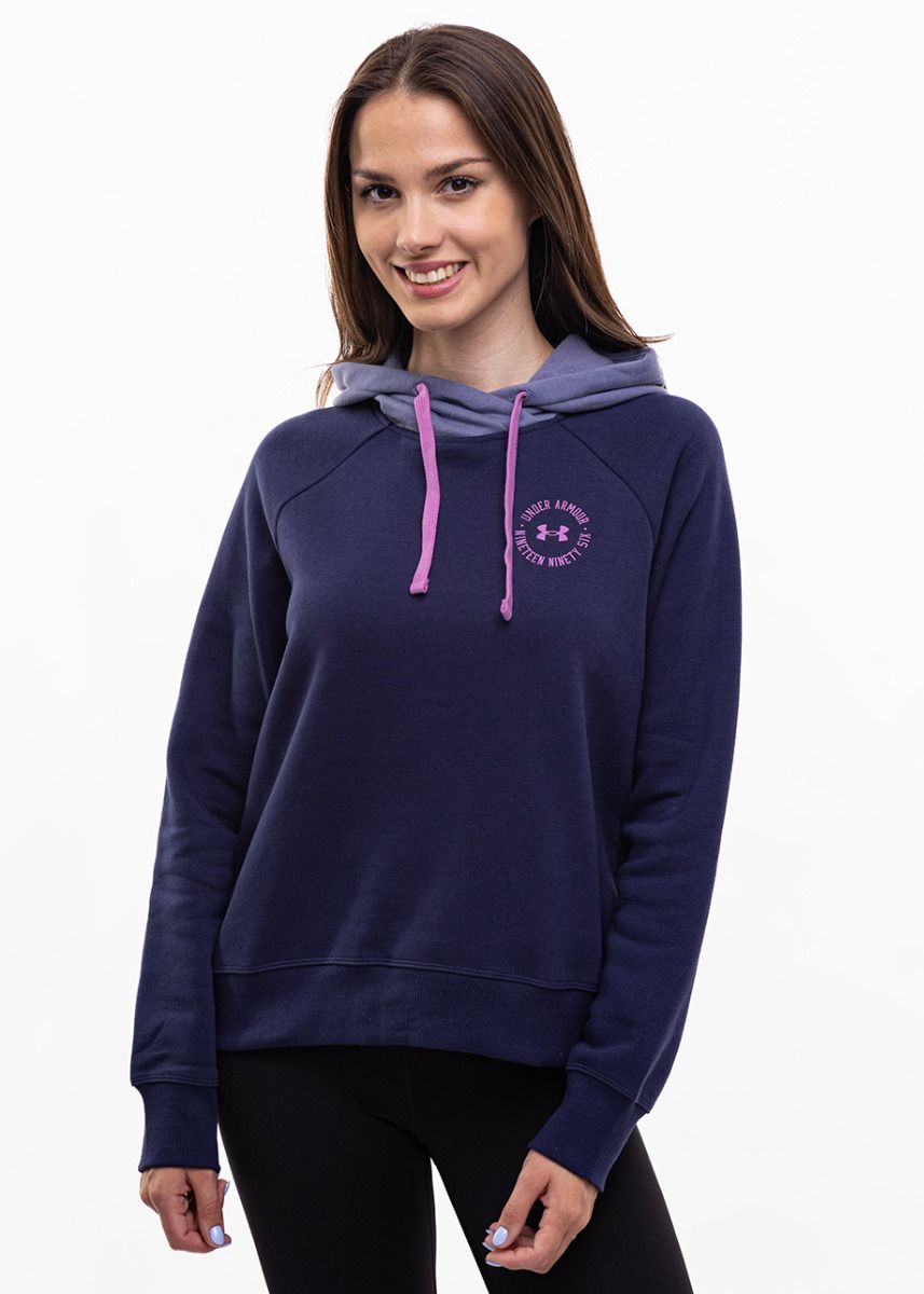 Under Armour Bluza damska Rival Fleece CB Hoodie 1373031 410