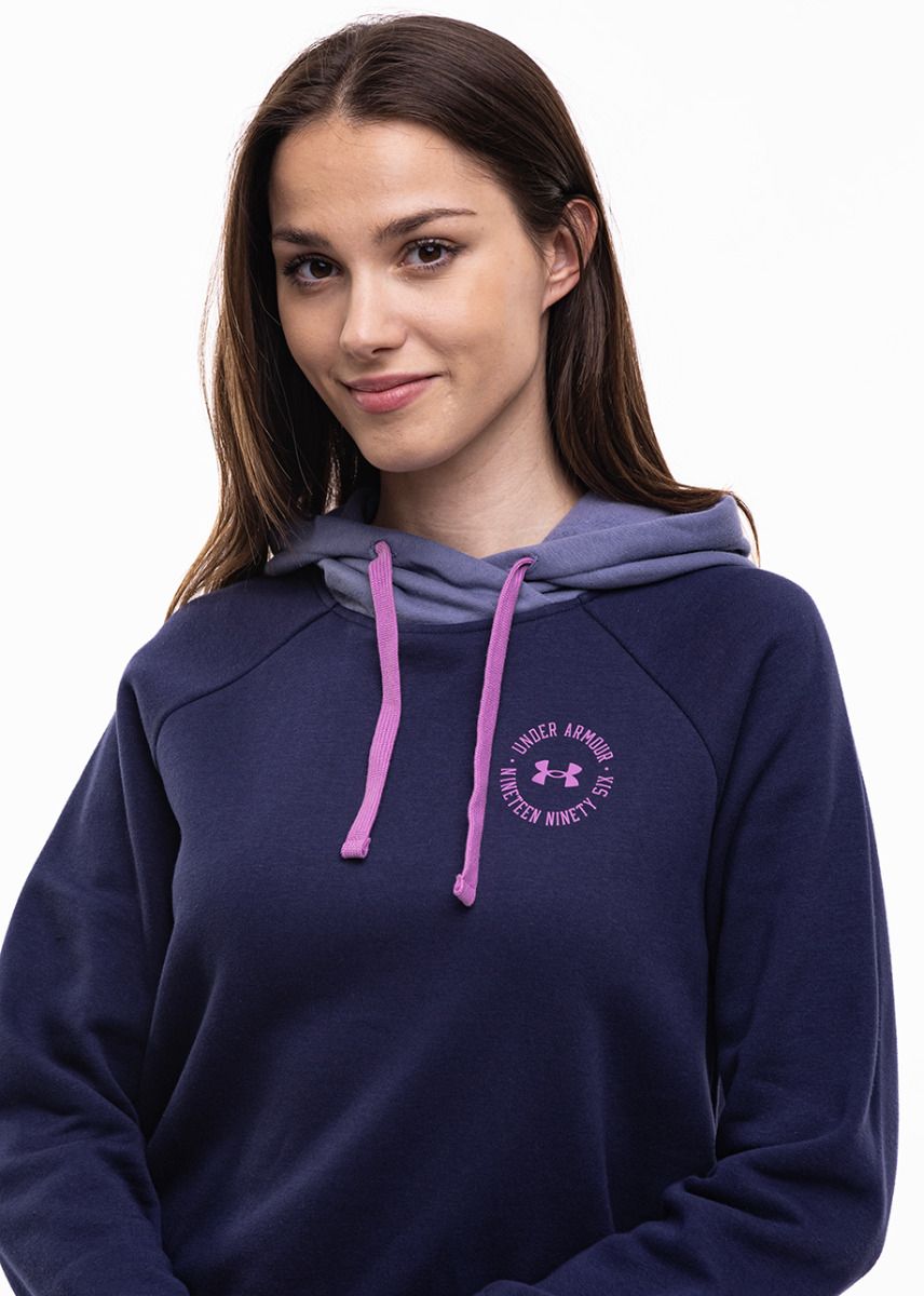 Under Armour Bluza damska Rival Fleece CB Hoodie 1373031 410