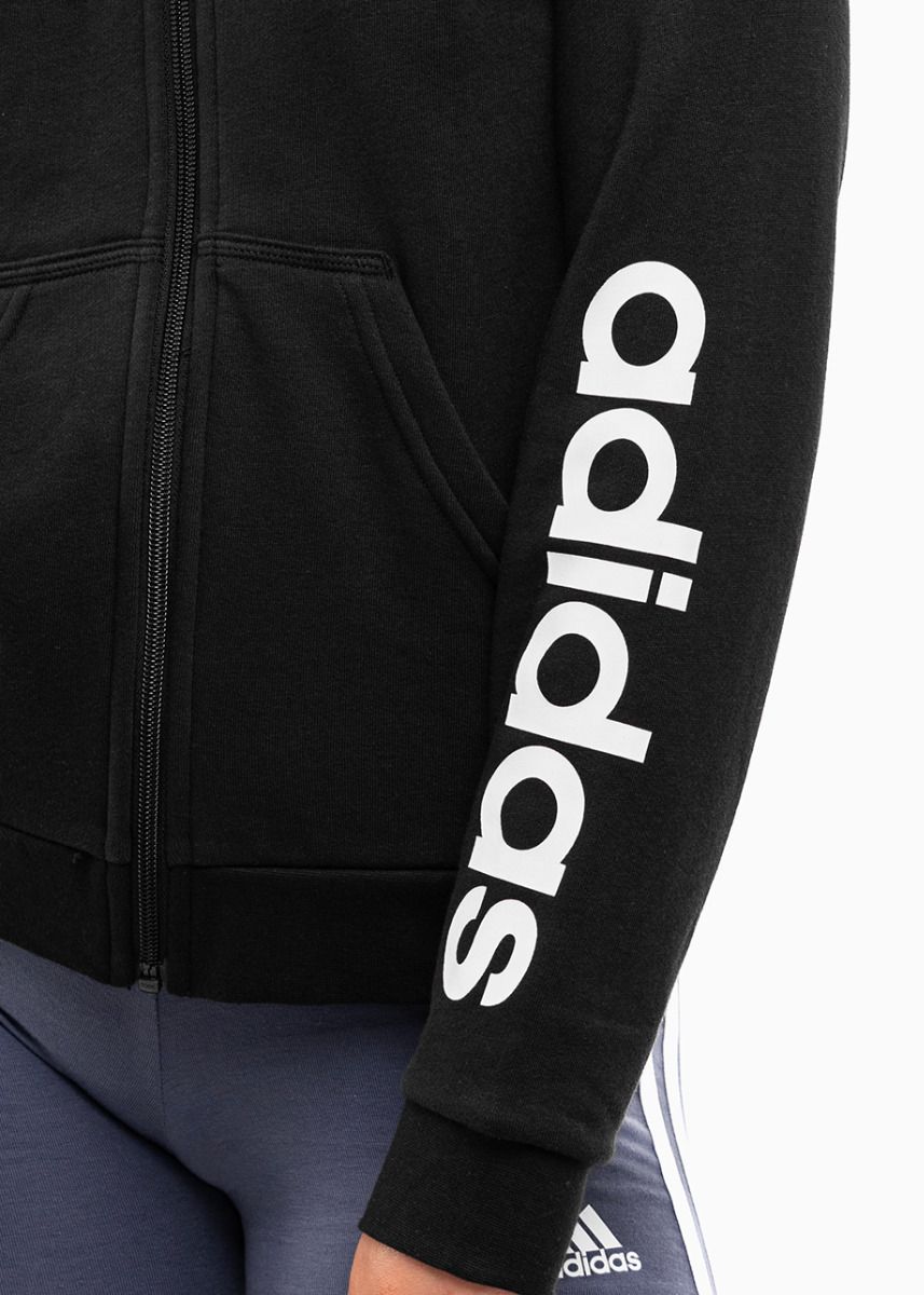 adidas Bluza dla dzieci Essentials Linear Logo Full-Zip Hoodie IC3584