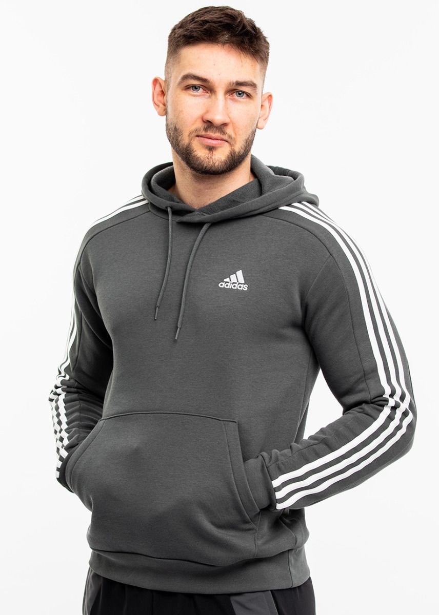 adidas Bluza męska Essentials Fleece 3-Stripes Hoodie IX2366