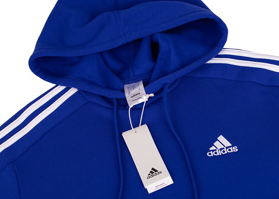 adidas Bluza męska Essentials Fleece 3-Stripes Hoodie IJ8934