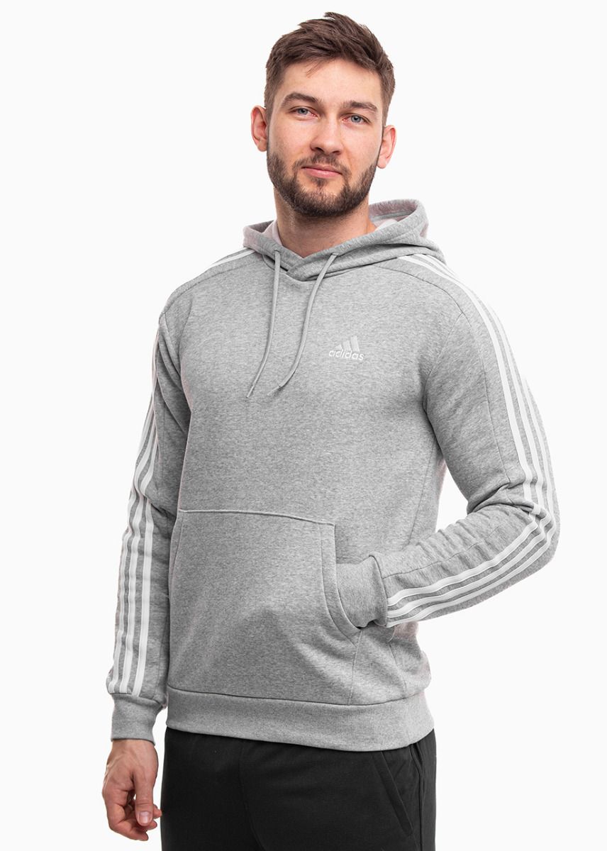 adidas Bluza męska Essentials Fleece 3-Stripes Hoodie IJ6474